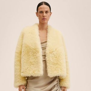 Mango Oversized Fur Coat